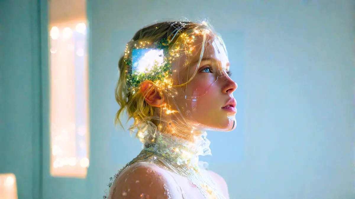 Žena je smutná, protože pracuje s AI špatně